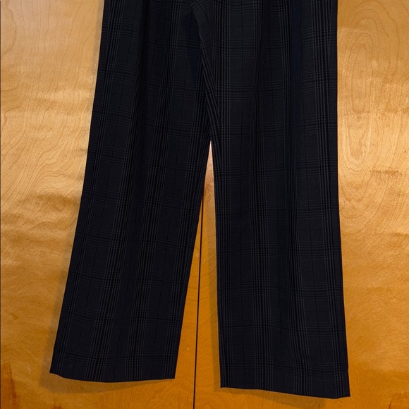 A&F Curve Love Sloane Tailored Wide Leg Pant in Black Plaid 25 - Picture 6 of 10